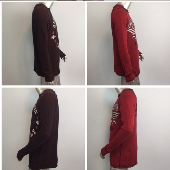 Affliction longsleeve reversible shirt Medium - Picture 4 of 6